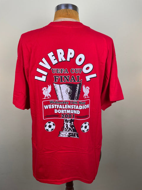T-Shirt • 2001 • Liverpool • UEFA Cup Final • Bootleg T-Shirt - Calcio 90