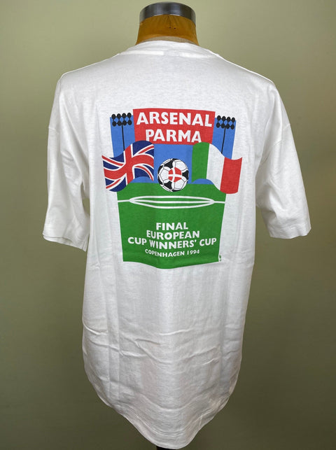 T-Shirt • 1994 • Cup Winners Cup • Arsenal vs Parma • Bootleg T-Shirt - Calcio 90