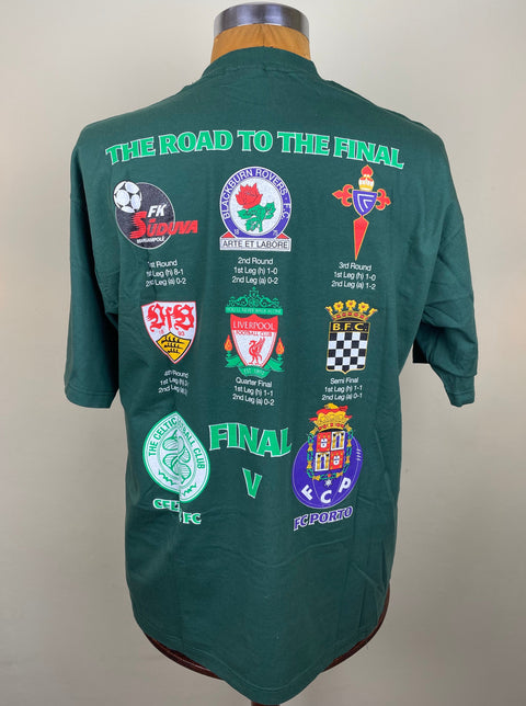 T-Shirt • 2003 • Celtic vs Porto • UEFA Cup Final • Bootleg T-Shirt