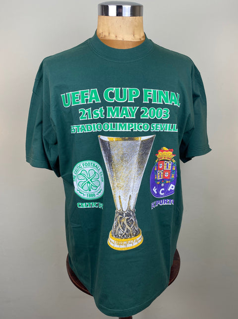 T-Shirt • 2003 • Celtic vs Porto • UEFA Cup Final • Bootleg T-Shirt