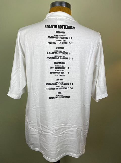 T-Shirt • 2002 • Feynoord vs Dortmund • UEFA Cup Final • Bootleg T-Shirt - Calcio 90