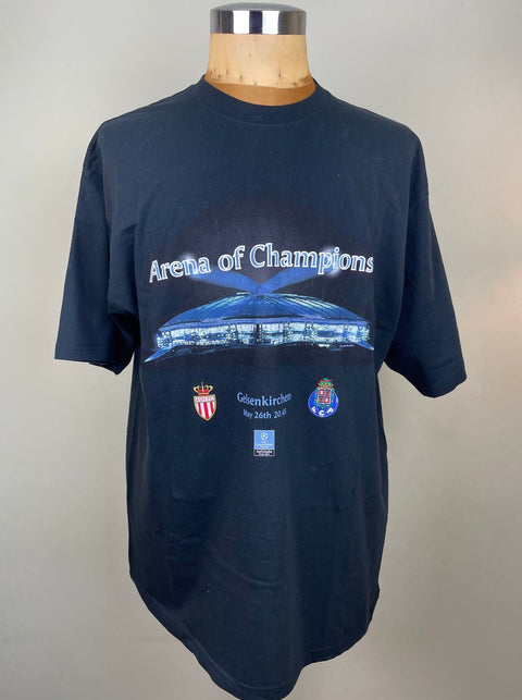 T-Shirt • 2004 • Champions League • Monaco vs Porto • Official T-Shirt - Calcio 90