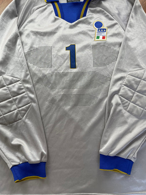 Match Shirt • National • Italia • 1997 • Nike • Keeper • #1 • Gianluigi Buffon • Giochi del Mediterraneo 97 • Match Worn