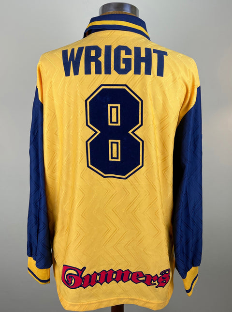 Match Shirt • Premier League Club • Arsenal • 1997 • Nike • Away • #8 • Ian Wright • Match Worn Calcio 90