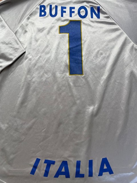 Match Shirt • National • Italia • 1997 • Nike • Keeper • #1 • Gianluigi Buffon • Giochi del Mediterraneo 97 • Match Worn