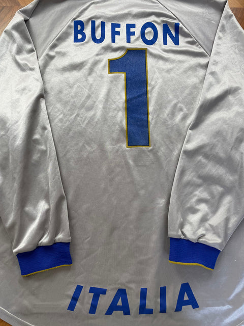 Match Shirt • National • Italia • 1997 • Nike • Keeper • #1 • Gianluigi Buffon • Giochi del Mediterraneo 97 • Match Worn