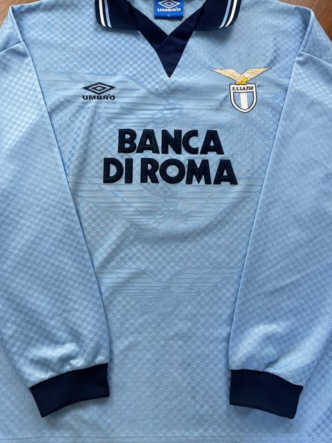 Match Shirt • Club • Lazio • 1995 • Umbro • Home • #5 • Giuseppe Favalli • Match Worn