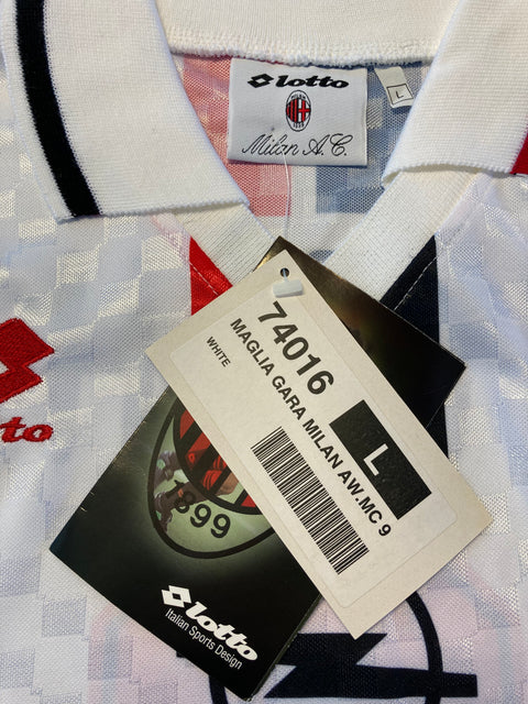 Store Shirt • AC Milan • 1996 • Lotto • Away • #9 • George Weah • Size L • Player Spec • BNWT
