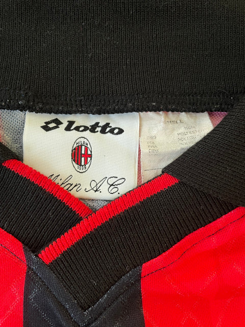 Store Shirt • AC Milan • 1995 • Lotto • Home • #3 • Paolo Maldini • Size XL