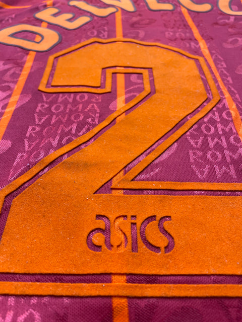 Match Shirt • Club • Roma • 1996 • Asics • Home • #24 • Marco Delvecchio • Match Worn