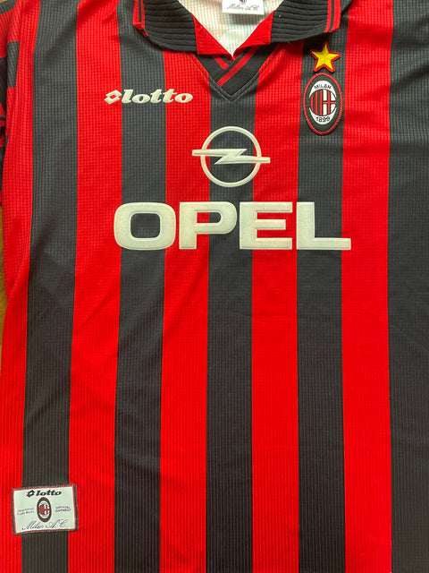 Store Shirt • AC Milan • 1997 • Lotto • Home • Paolo Maldini • Size XL