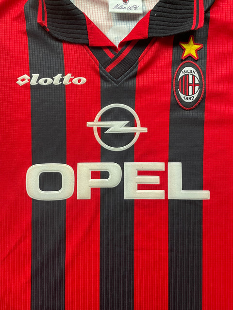 Store Shirt • AC Milan • 1997 • Lotto • Home • Paolo Maldini • Size XL