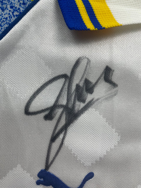 Store Shirt • Parma • 1995 • Puma • Home • Size XL • BNWT • Signed by Enrico Chiesa