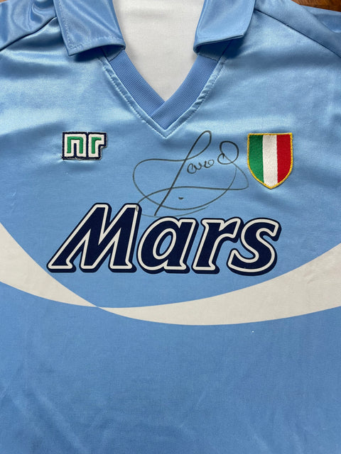Store Shirt • Napoli • 1990 • Ennerre • Home • Size L • Signed by Careca