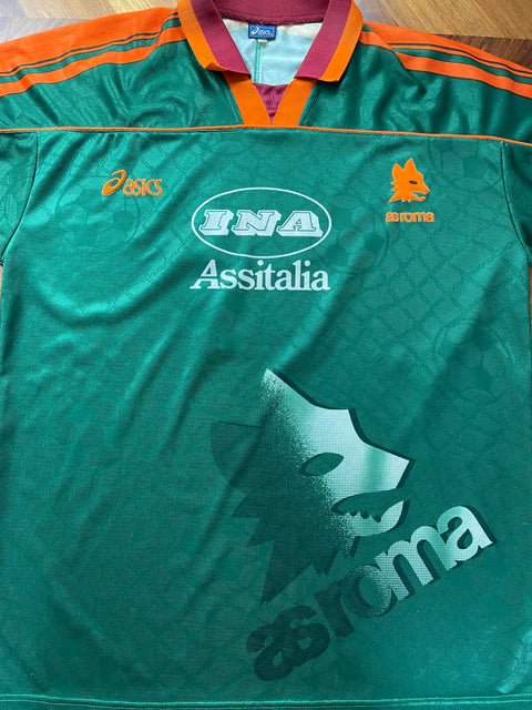 Match Shirt • Club • Roma • 1995 • Asics • Third • #9 • Abel Balbo • UEFA Cup • vs Slavia Prague
