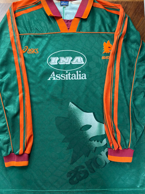 Match Shirt • Club • Roma • 1995 • Asics • Third • #9 • Abel Balbo • UEFA Cup • vs Slavia Prague