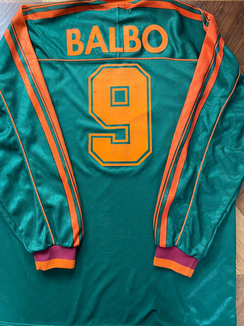 Match Shirt • Club • Roma • 1995 • Asics • Third • #9 • Abel Balbo • UEFA Cup • vs Slavia Prague