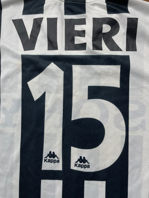 Match Shirt • Club • Juventus • 1996 • Kappa • Home • #15 • Christian Vieri • Match Worn
