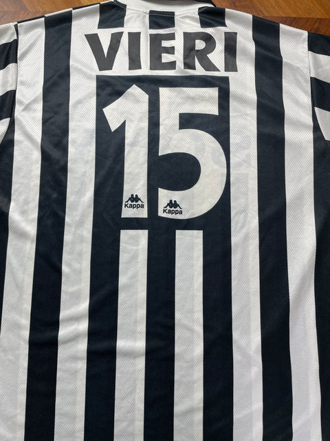 Match Shirt • Club • Juventus • 1996 • Kappa • Home • #15 • Christian Vieri • Match Worn