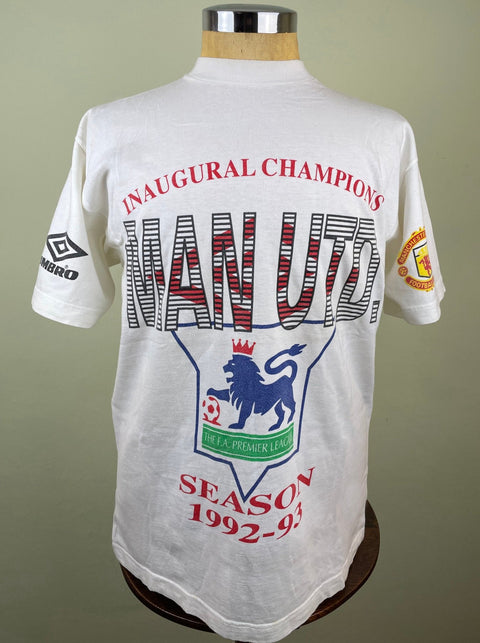 T-Shirt • 1993 • Premier League • Manchester United • Official Umbro T-Shirt - Calcio 90