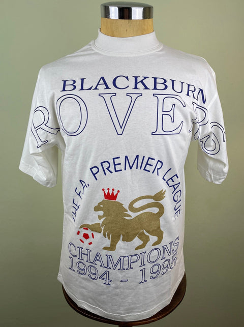 T-Shirt • 1994 • Premier League • Blackburn Rovers • Official Asics T-Shirt - Calcio 90