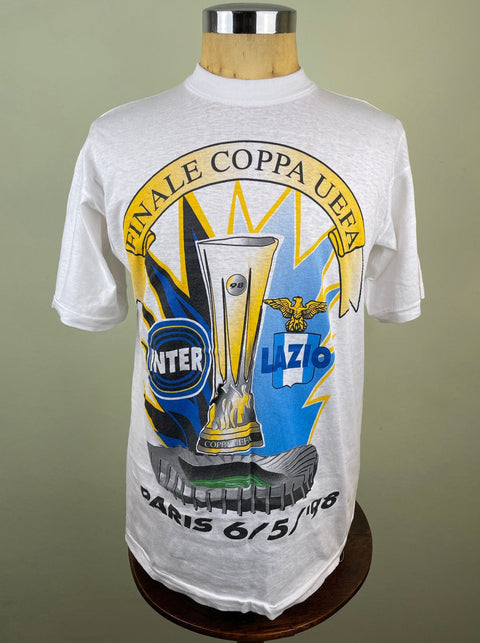 T-Shirt • 1998 • UEFA Cup • Inter Milan vs Lazio • Bootleg T-Shirt - Calcio 90