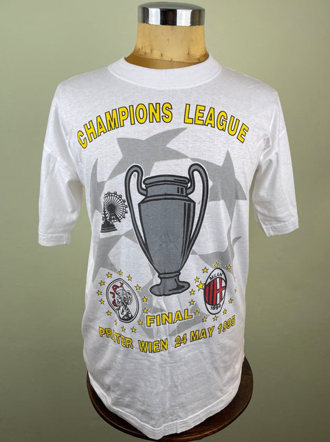 T-Shirt • 1995 • Champions League • AC Milan vs Ajax • Bootleg T-Shirt - Calcio 90