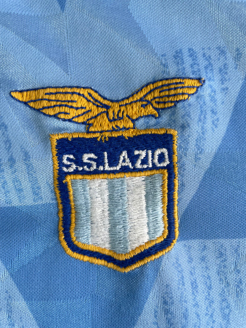 Match Shirt • Club • Lazio • 1989 • Umbro • Home • #4 • Match Worn