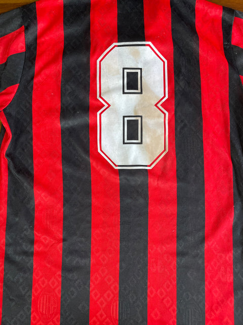 Store Shirt • AC Milan • 1989 • Kappa • Home • #8 • Frank Rijkaard • Size M