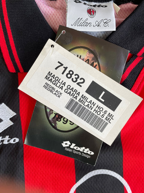 Store Shirt • AC Milan • 1996 • Lotto • Home • Size L • BNWT