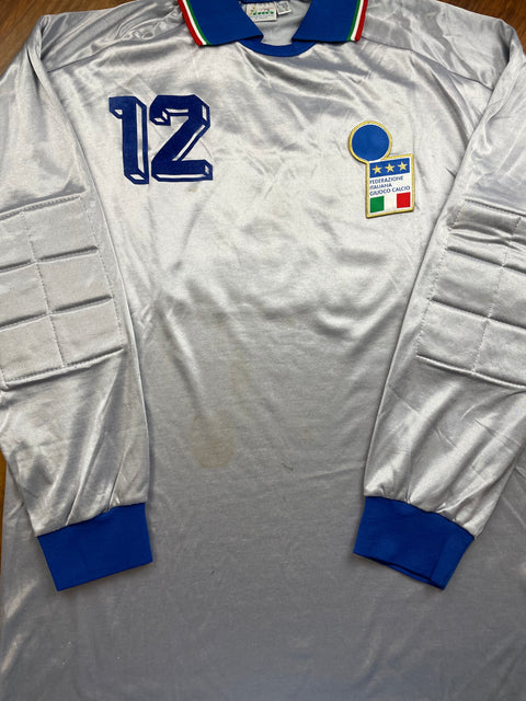 Match Shirt • National • Italia • 1992 • Diadora • Keeper • #12 • Luca Marchegiani • USA Cup