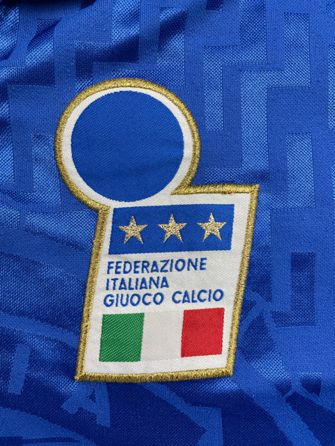 Match Shirt • National • Italia • 1995 • Nike • Home • #9 • Pierluigi Casiraghi • vs Ukraine • Euro 96 Qualifiers