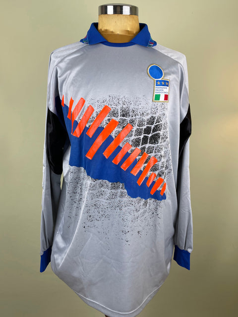 Match Shirt • National • Italia • 1992 • Diadora • Keeper • #12 • Gianluca Pagliuca • vs Switzerland • WC 94 Qualifiers