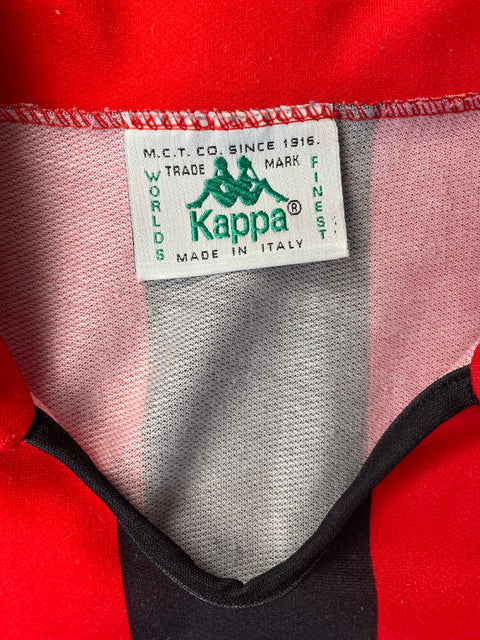 Close-up of a Kappa brand label on a textile product.