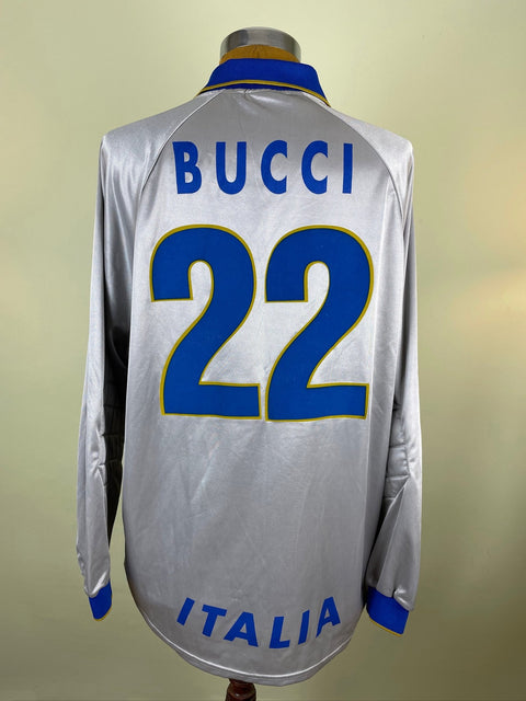 Match Shirt • National • Italia • 1997 • Nike • Home • 22 • Luca Bucci • Match Prepared - Calcio 90
