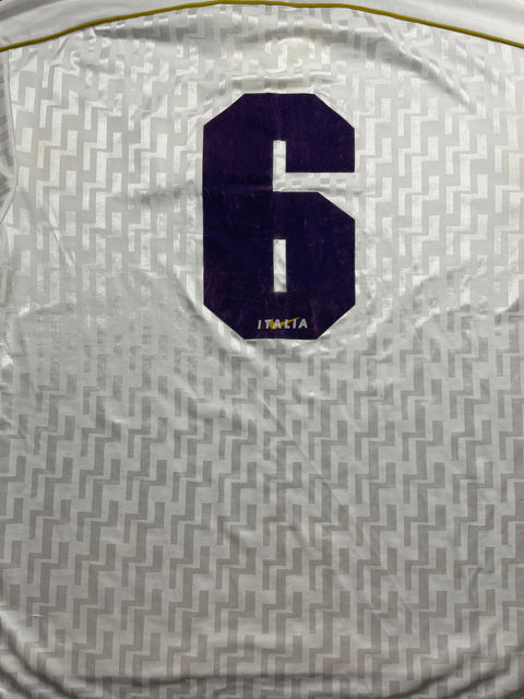 Match Shirt • National • Italia • 1995 • Nike • Away • #6 • Lorenzo Minotti • vs Ukraine • Euro 96 Qualifiers