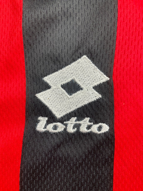 Match Shirt • Club • AC Milan • 1996 • Lotto • Home • #7 • Gianluigi Lentini • Match Prepared