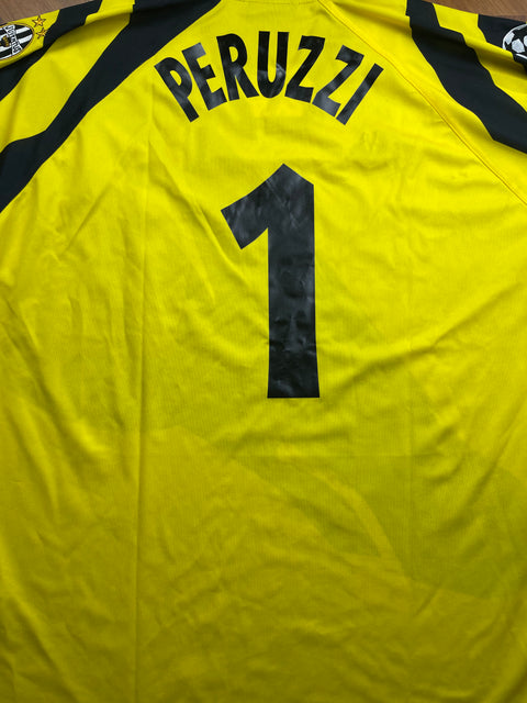 Match Shirt • Club • Juventus • 1996 • Kappa • Keeper • #1 • Angelo Peruzzi • Champions League • Match Worn