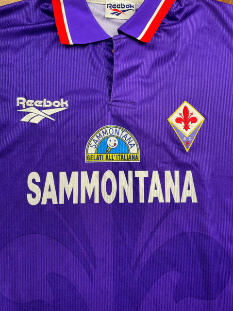 Match Shirt • Club • Fiorentina • 1996 • Reebok • Home • #11 • Luis Oliveira • Match Prepared