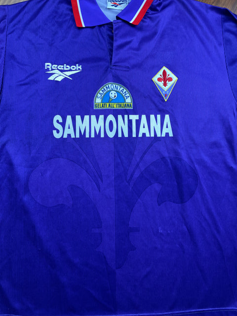 Match Shirt • Club • Fiorentina • 1996 • Reebok • Home • #11 • Luis Oliveira • Match Prepared