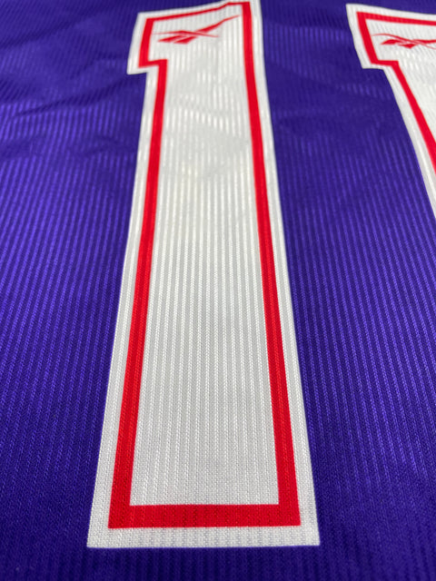 Match Shirt • Club • Fiorentina • 1996 • Reebok • Home • #11 • Luis Oliveira • Match Prepared