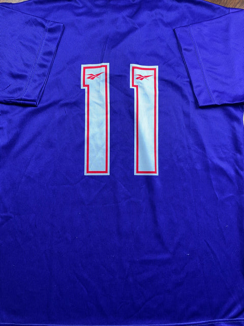 Match Shirt • Club • Fiorentina • 1996 • Reebok • Home • #11 • Luis Oliveira • Match Prepared