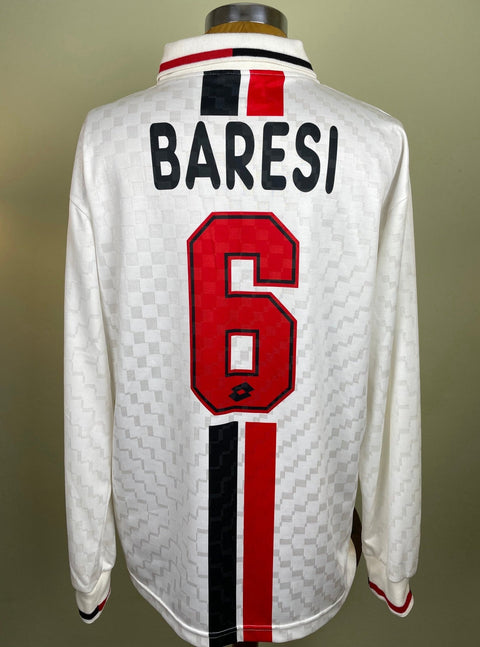 Match Shirt • Club • AC Milan • 1995 • Lotto • Away • 6 • Franco Baresi • Match Worn - Calcio 90
