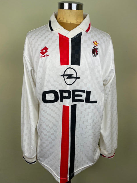 Match Shirt • Club • AC Milan • 1995 • Lotto • Away • 6 • Franco Baresi • Match Worn - Calcio 90