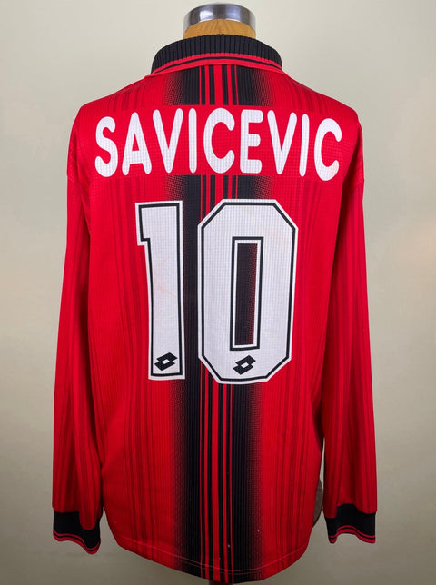 Match Shirt • Club • AC Milan • 1997 • Lotto • Fourth • 10 • Dejan Savićević • Match Prepared - Calcio 90