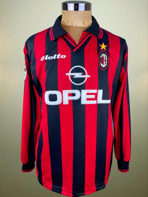 Match Shirt • Club • AC Milan • 1997 • Lotto • Home • #9 • Patrick Kluivert • vs Atalanta