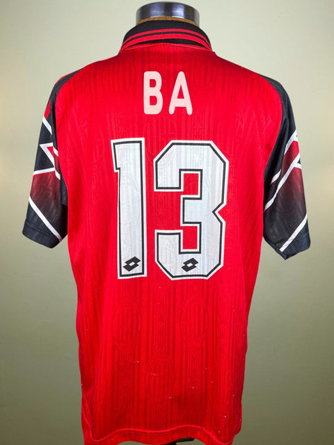 Match Shirt • Club • AC Milan • 1997 • Lotto • Special Kit • 13 • Ibrahim Ba • Match Worn vs Atletico Minero - Calcio 90
