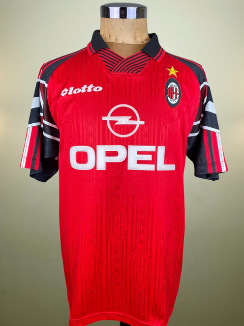 Match Shirt • Club • AC Milan • 1997 • Lotto • Special Kit • 13 • Ibrahim Ba • Match Worn vs Atletico Minero - Calcio 90