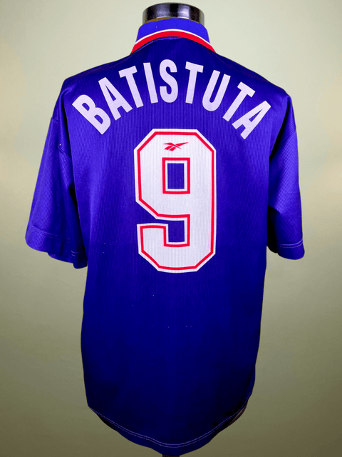 Match Shirt • Club • Fiorentina • 1996 • Reebok • Home • 9 • Gabriel Batistuta • Match Worn - Calcio 90