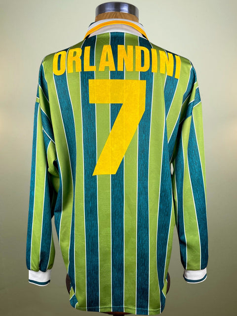 Match Shirt • Club • Inter • 1995 • Umbro • Third • 7 • Pierluigi Orlandini • Match Prepared - Calcio 90